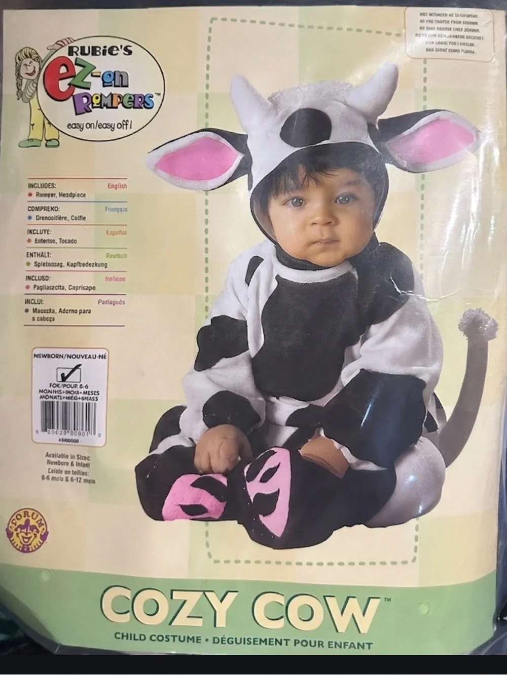 🐮 Cozy Cow EZ-On Rompers Infant Costume 🐮